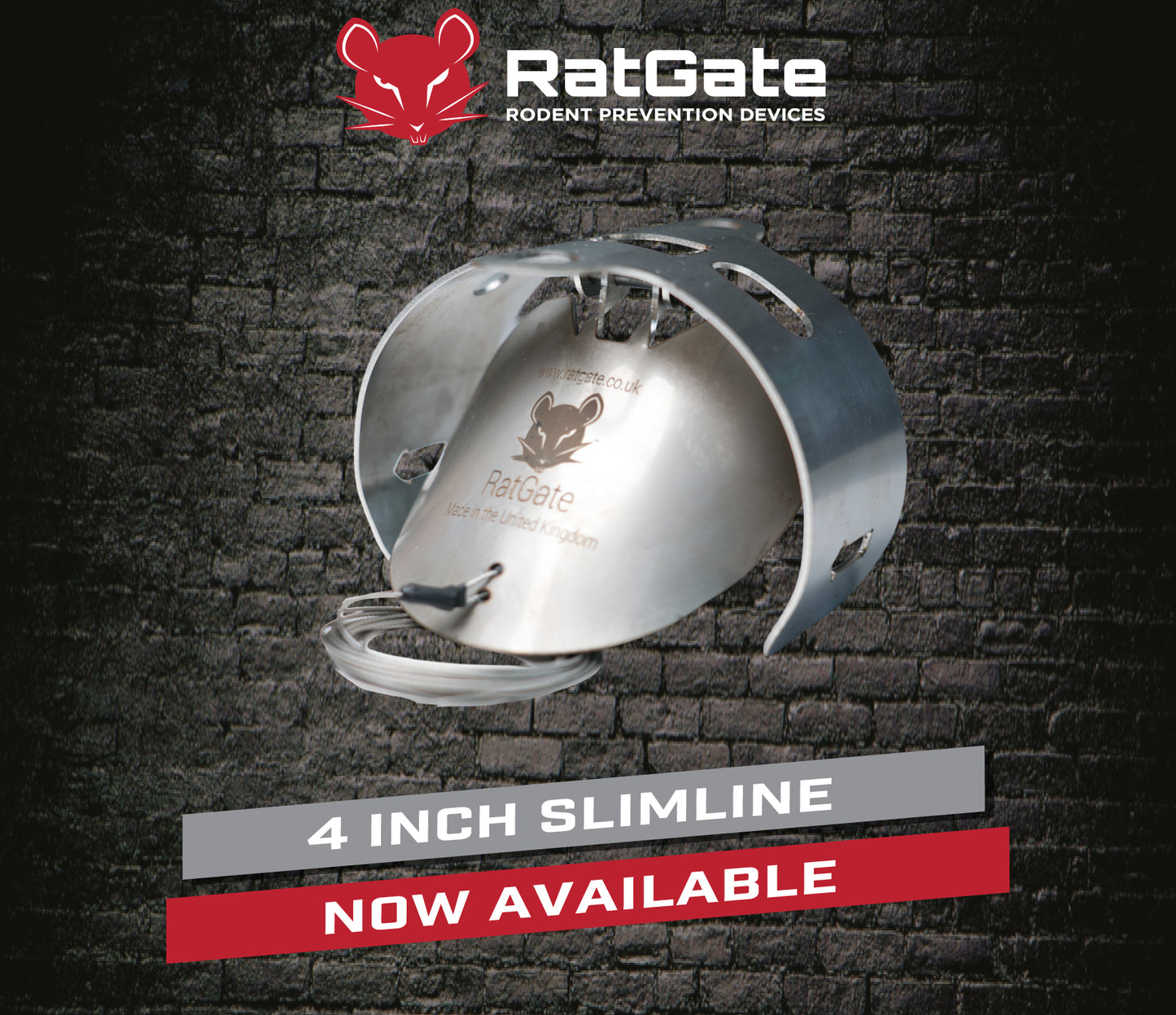 Ratgate 100mm - Slimline