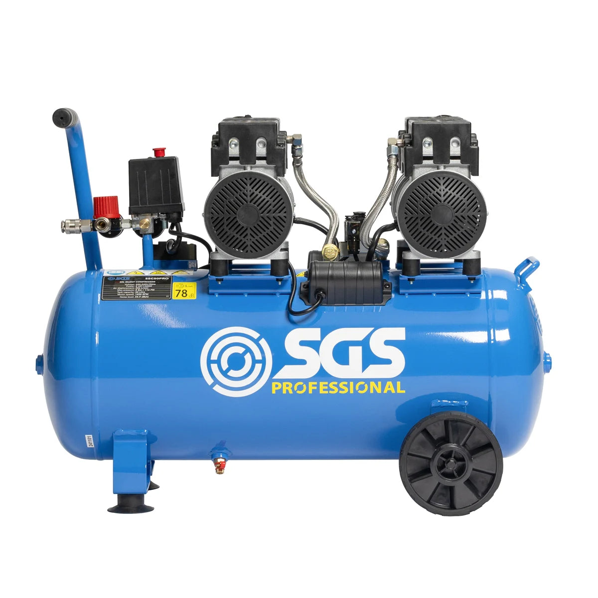 SGS Pro Super Silent 50 Litre Air Compressor | 9 CFM | 2 HP | 115 PSI